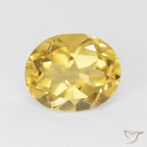 4.24ct Naturel Orange Doré Citrine, ovale, VVS-VS