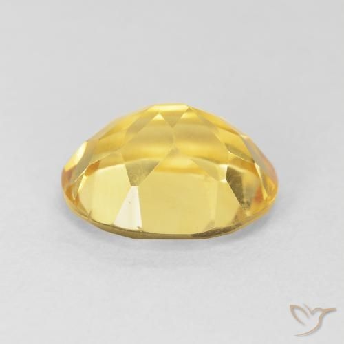 Citrine Orange Doré naturelle ovale, 4.24 ct, VVS-VS
