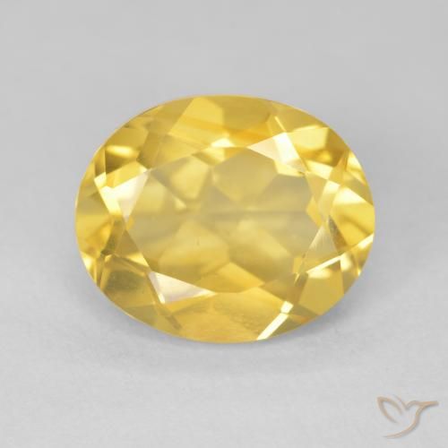 4.43ct Naturel Doré moyen Citrine, ovale, VVS-VS