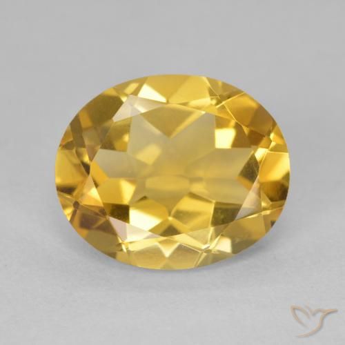 4.06ct Naturel Doré Citrine, ovale, VVS