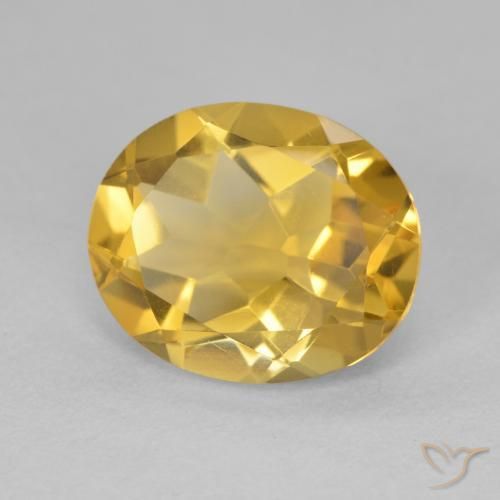 Citrine Doré naturelle ovale, 4.06 ct, VVS