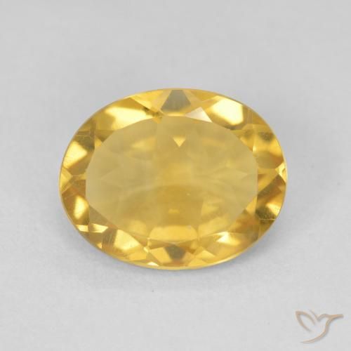 3.15ct Naturel Doré Citrine, ovale, VVS