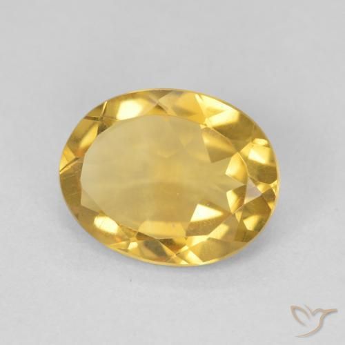 Citrine Doré naturelle ovale, 3.15 ct, VVS