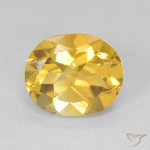 4.67ct Naturel Doré Citrine, ovale, VVS