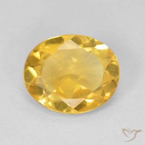 3.39ct Naturel Doré vif Citrine, ovale, VVS