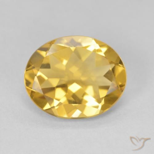 3.60ct Naturel Doré Citrine, ovale, VVS