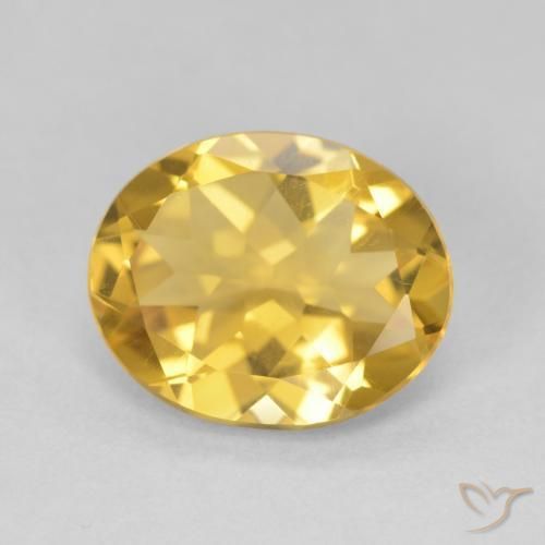 Citrine Doré naturelle ovale, 3.60 ct, VVS