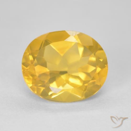 4.58ct Naturel Or moyen Citrine, ovale, VVS-VS