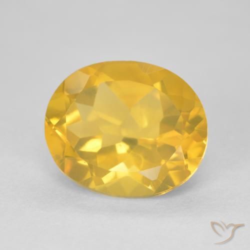 Citrine Or moyen naturelle ovale, 4.58 ct, VVS-VS