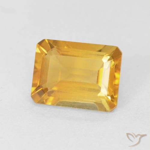 Citrine Doré moyen naturelle Octogone / coupe Émeraude, 1.77 ct, VVS