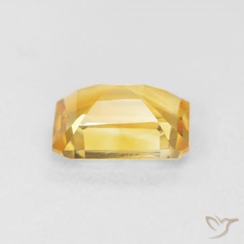 Citrine Doré profond naturelle Octogone / coupe Émeraude, 1.37 ct, VVS