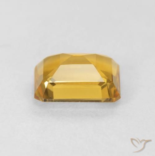 Citrine Doré naturelle Octogone / coupe Émeraude, 1.46 ct, VVS