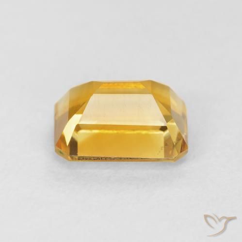 Citrine Doré naturelle Octogone / coupe Émeraude, 1.57 ct, VVS