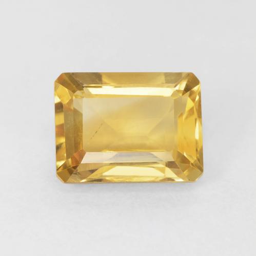 1.83ct Naturel Doré Citrine, Taille émeraude, VS