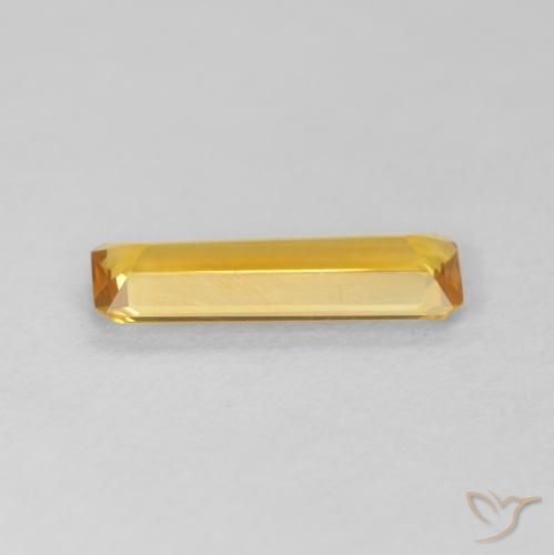 Citrine Doré vif naturelle Octogone / coupe Émeraude, 0.86 ct, VVS