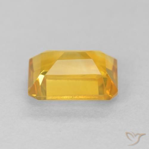 Citrine Doré vif naturelle Octogone / coupe Émeraude, 1.51 ct, VVS