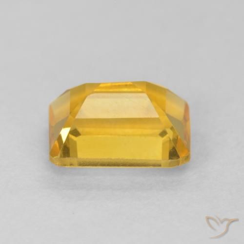 Citrine Doré vif naturelle Octogone / coupe Émeraude, 1.47 ct, VVS
