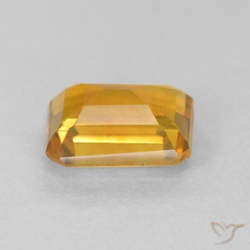 Citrine Orange-or naturelle Octogone / coupe Émeraude, 1.52 ct, VVS