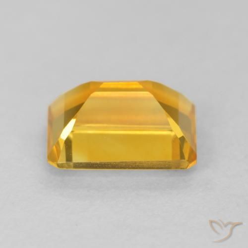 Citrine Orange-or naturelle Octogone / coupe Émeraude, 1.54 ct, VVS