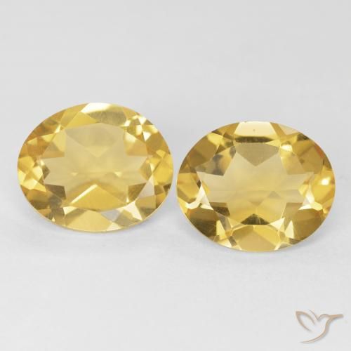 7.80ctw Naturel Doré profond Citrine, ovale, VVS-VS