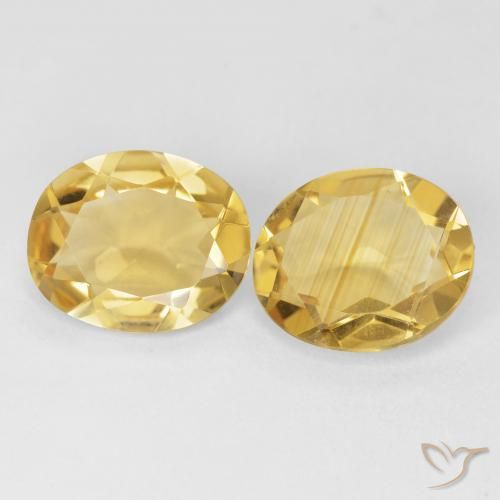 6.99ctw Naturel Doré Citrine, ovale, VVS-VS