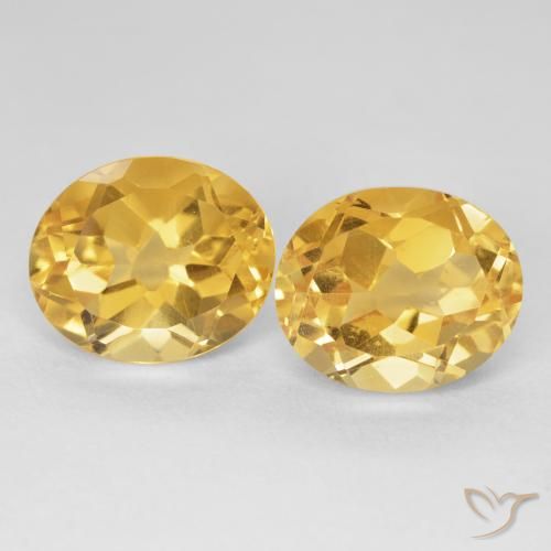 10.11ctw Naturel Doré profond Citrine, ovale, VVS-VS