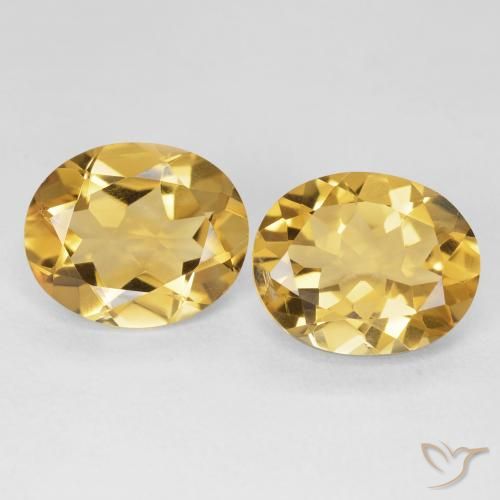 7.89ctw Naturel Doré profond Citrine, ovale, VS