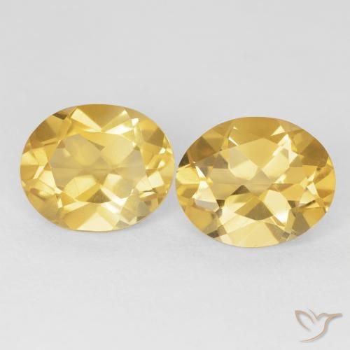 8.40ctw Naturel Doré profond Citrine, ovale, VS