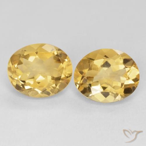 8.47ctw Naturel Doré profond Citrine, ovale, VVS-VS