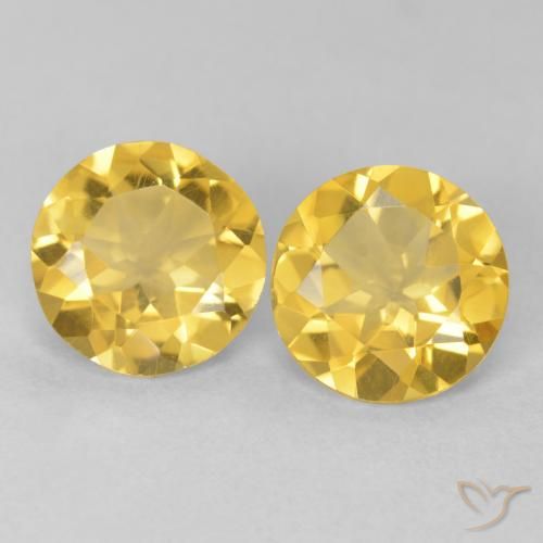 2.81ctw Naturel Doré moyen Citrine, Tour, VVS-VS