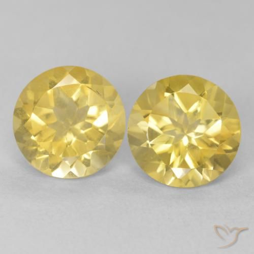 3.64ctw Naturel Jaune Toscane Citrine, Tour, VVS-VS