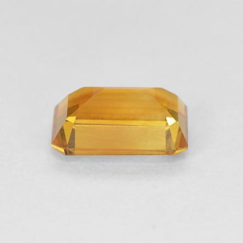 Citrine Or orange foncé naturelle Octogone / coupe Émeraude, 1.11 ct, VVS-VS