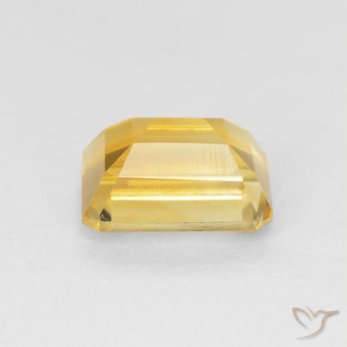 Citrine Doré naturelle Octogone / coupe Émeraude, 1.49 ct, VVS-VS