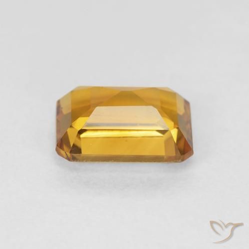 Citrine Medium Light-Golden naturelle Octogone / coupe Émeraude, 1.39 ct, VVS-VS