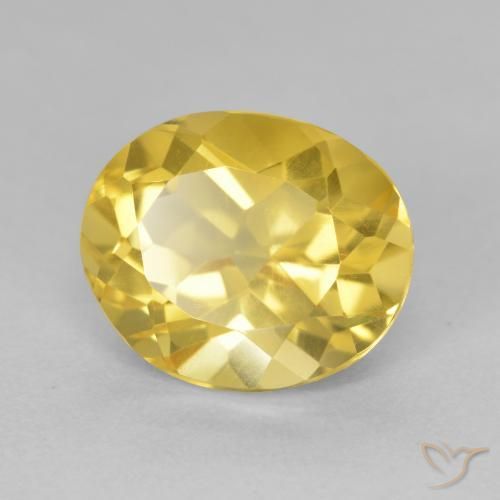 Citrine Orange Doré naturelle ovale, 4.57 ct, VVS