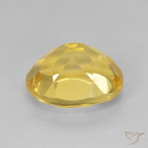 Citrine Orange Doré naturelle ovale, 4.57 ct, VVS