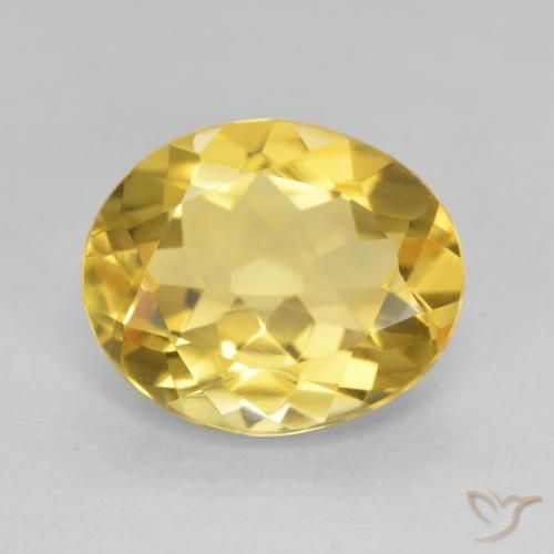 4.11ct Naturel Orange Doré Citrine, ovale, VVS