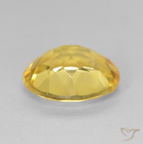 Citrine Orange Doré naturelle ovale, 4.11 ct, VVS