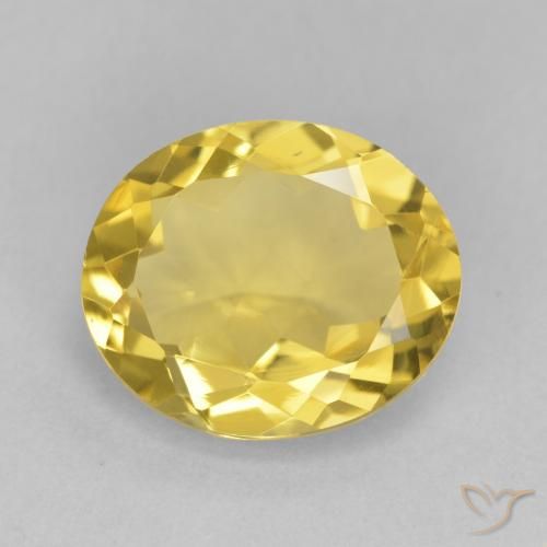 3.78ct Naturel Doré moyen Citrine, ovale, VVS