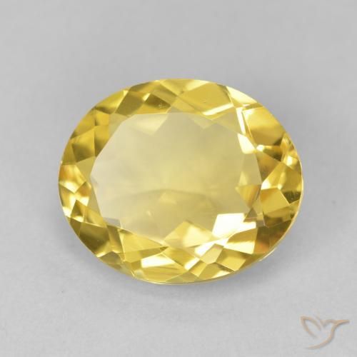 Citrine Doré moyen naturelle ovale, 3.78 ct, VVS
