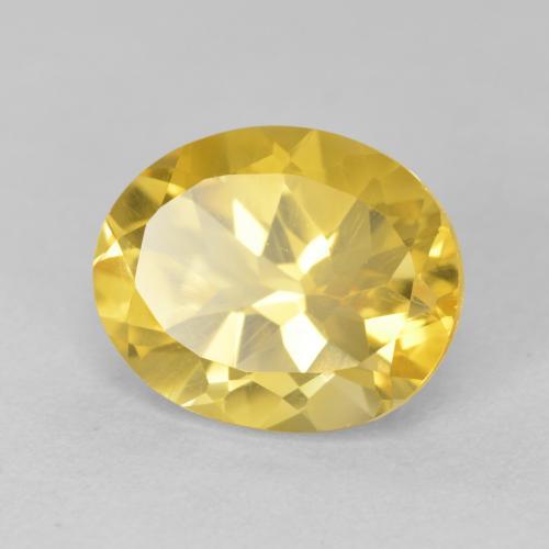 Citrine Doré moyen naturelle ovale, 4.15 ct, VVS