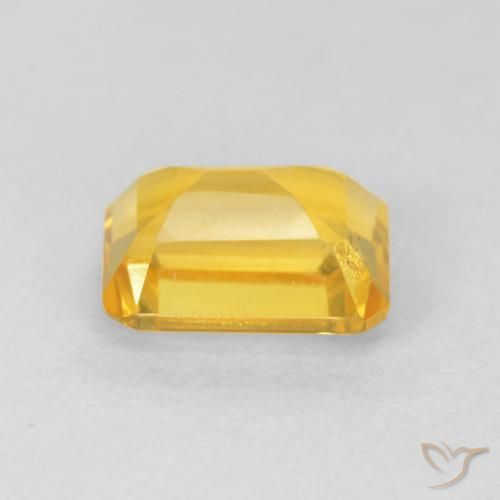 Citrine Doré moyen naturelle Octogone / coupe Émeraude, 1.67 ct, VVS-VS