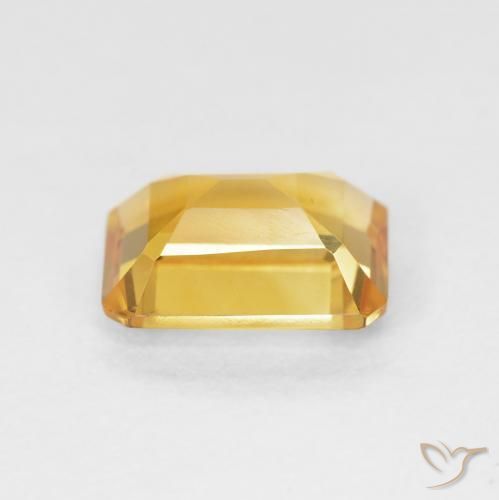Citrine Doré naturelle Octogone / coupe Émeraude, 1.46 ct, VVS-VS