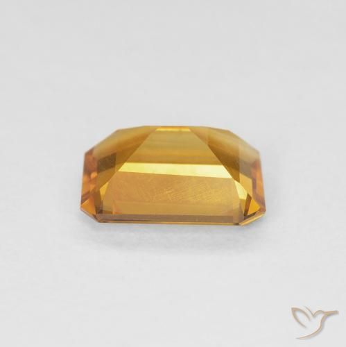Citrine Orange-or naturelle Octogone / coupe Émeraude, 1.05 ct, VVS-VS