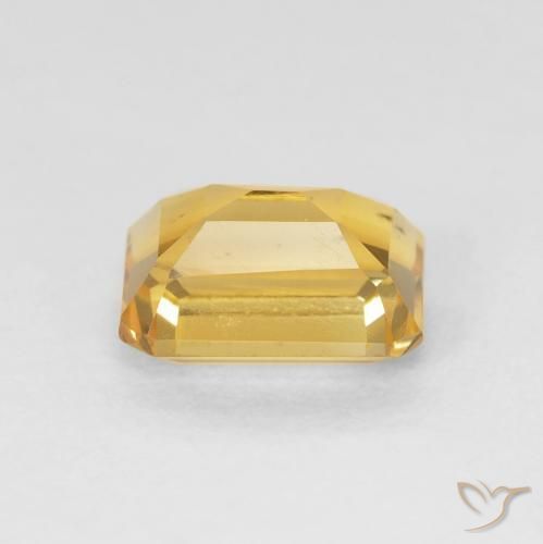 Citrine Doré naturelle Octogone / coupe Émeraude, 1.56 ct, VVS