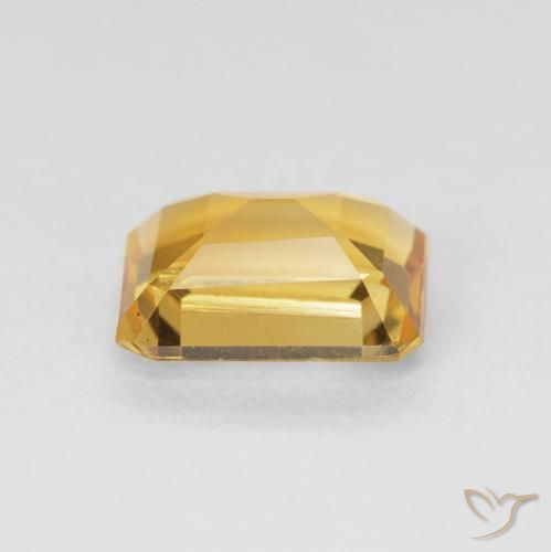Citrine Doré naturelle Octogone / coupe Émeraude, 1.42 ct, VS