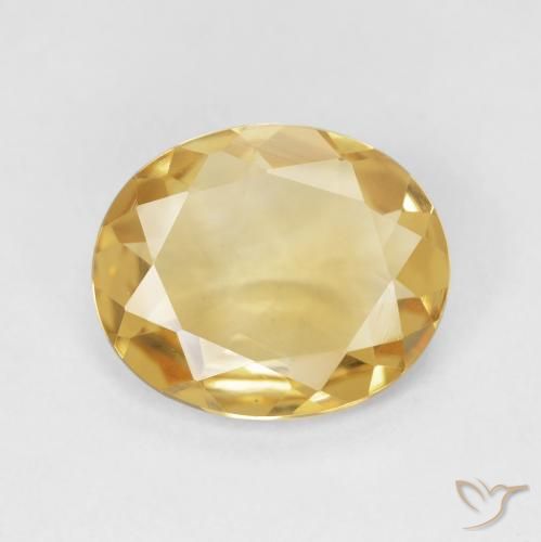3.07ct Naturel Or moyen Citrine, ovale, VS