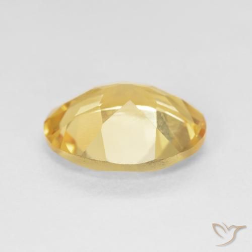 Citrine Or naturelle ovale, 3.64 ct, VS