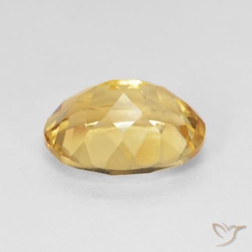 Citrine Or moyen naturelle ovale, 4.30 ct, VVS