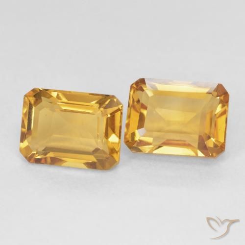 Shop natural 3.63ct Orange Doré Citrine gems, Octogone / coupe Émeraude, from Brésil at GemSelect. In stock, global shipping!